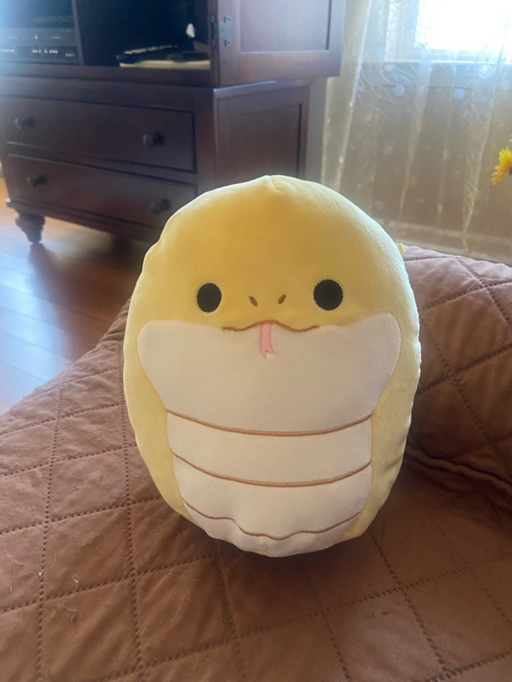 Squishmallows Original Pleyton the Yellow Python Tagged Collectible